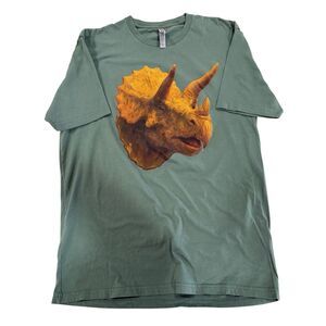 Next Level Apparel Mens Tee Shirt, Dinosaur, Size XL, Green